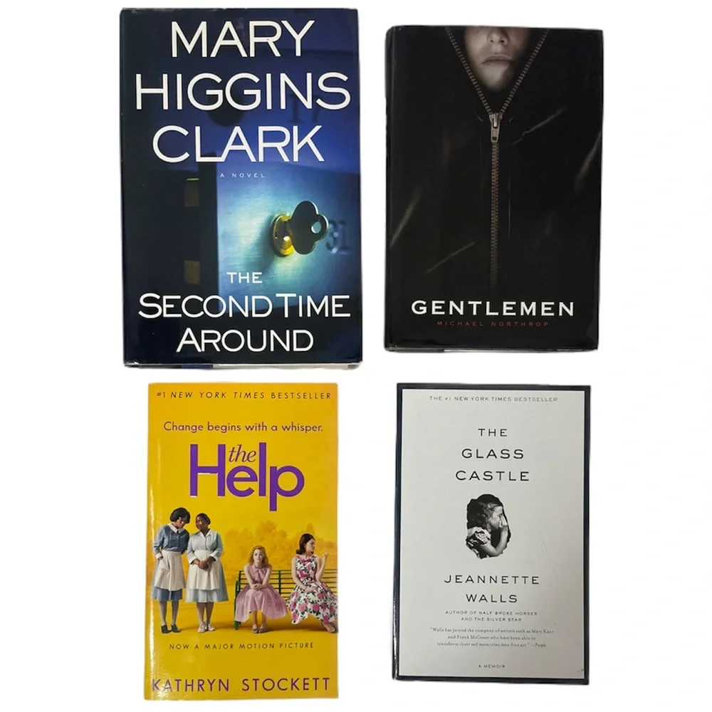 Bestseller Book Bundle The Help Glass Castle Mary Higgins Clark Gentlemen 4 Pc